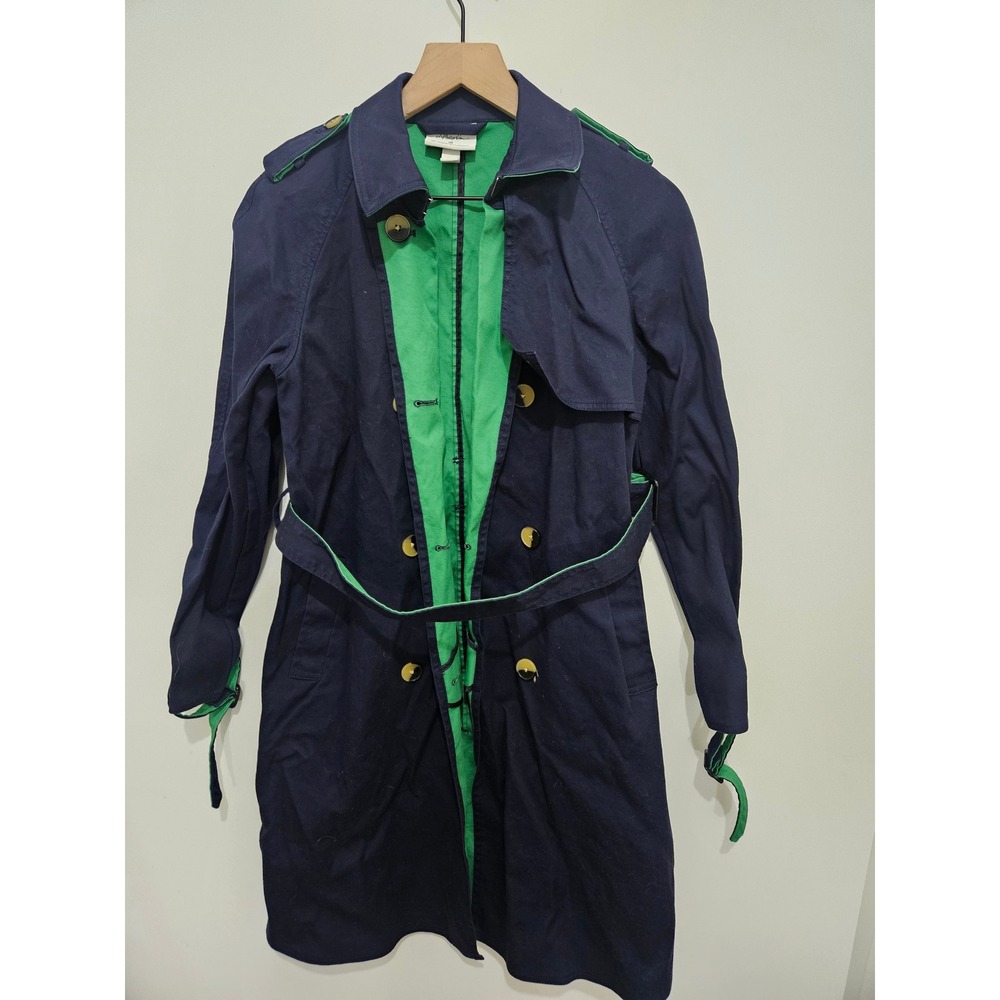 3.1 Phillip Lim Target 20th Anniversary Trench Coat Navy Blue Green‎ XS
